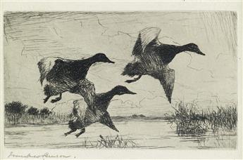 FRANK W. BENSON Two etchings.